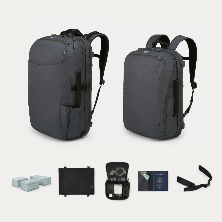 Travel Ready Backpack USB Charge Computer Bag Anti-theft Notebook